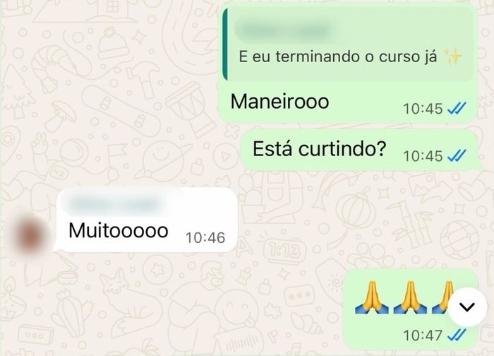 Depoimento de aluno